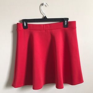 A red skirt